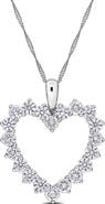 Julianna B. Lab-Grown Diamond Open Heart Necklace 14k