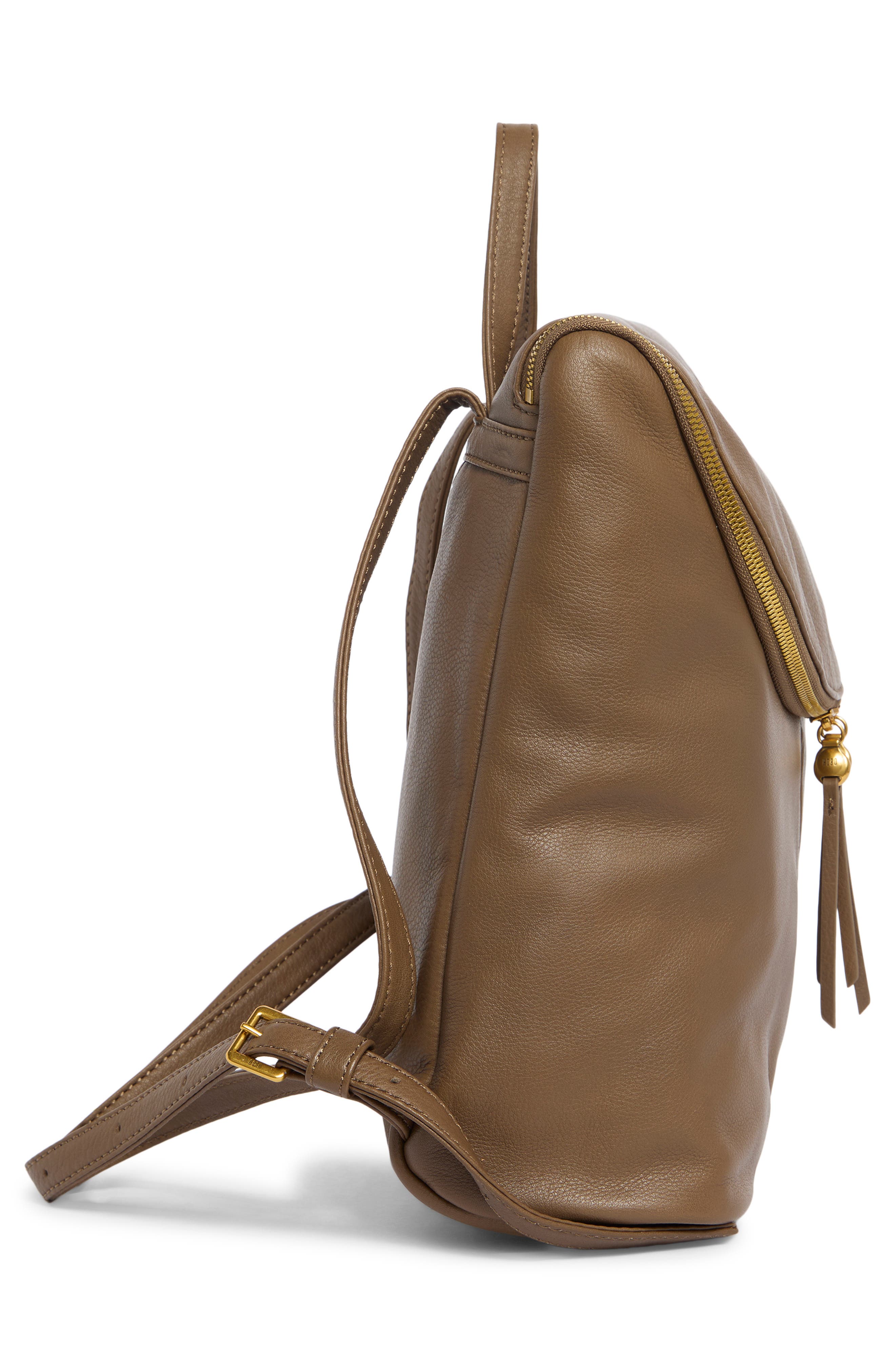 HOBO Fern Leather Backpack, Alternate, color, Dark Elm
