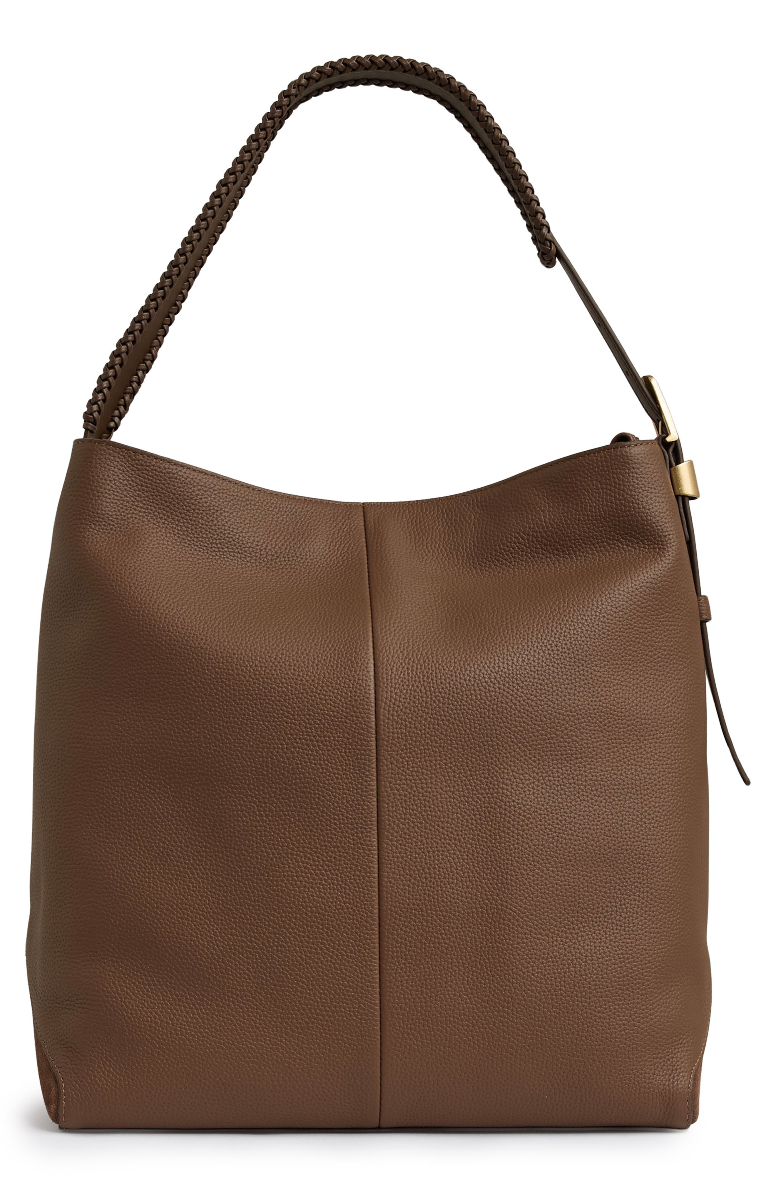 Reiss Shiba Suede Hobo Bag, Alternate, color, 