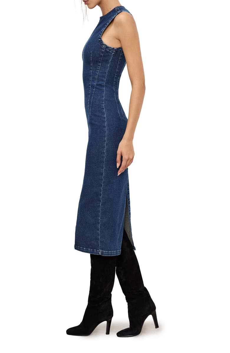 Good American Denim Midi Dress, Alternate, color, 