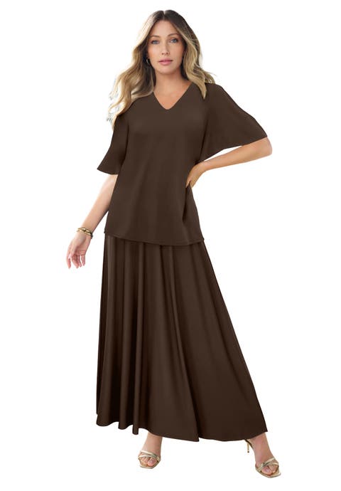Flutter Sleeve Ultrasmooth® Fabric Tee