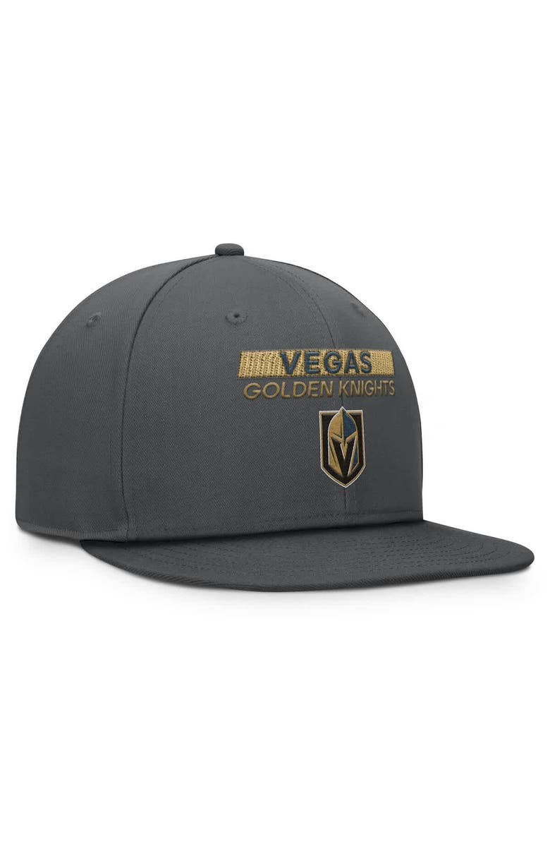 FANATICS Men's Fanatics Gray Vegas Golden Knights Authentic Pro Prime Snapback Hat, Alternate, color, Gray
