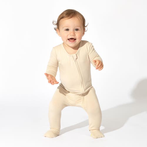 Bellabu Bear Baby Dusty Rose Convertible Footie In Oat