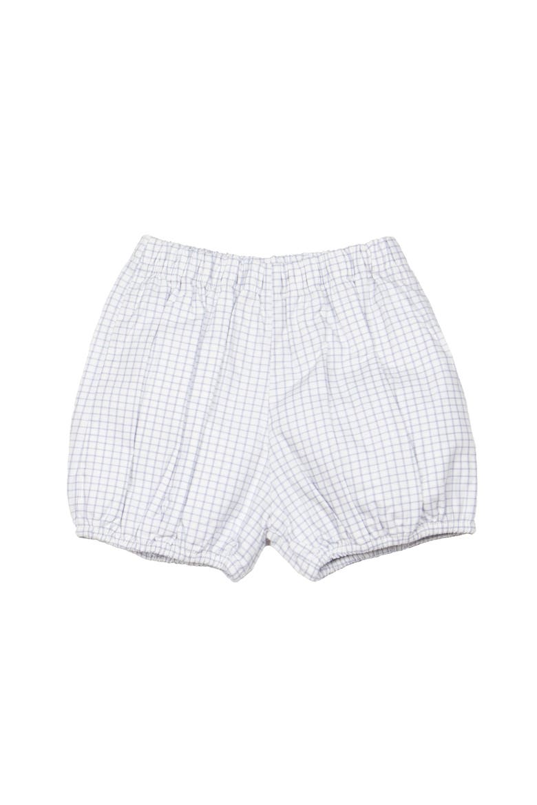 Gingham Diaper Cover, Main, color, White Multi