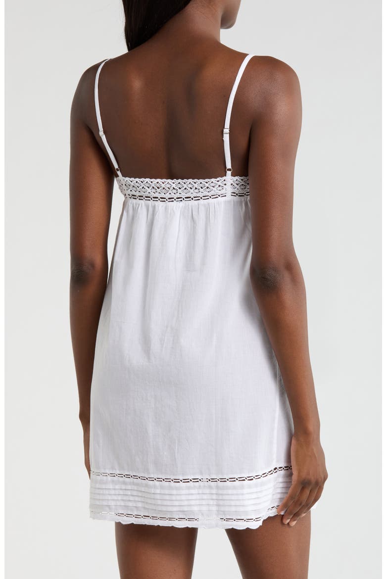 Cotton Voile Chemise, Alternate, color, WHITE CLOUD
