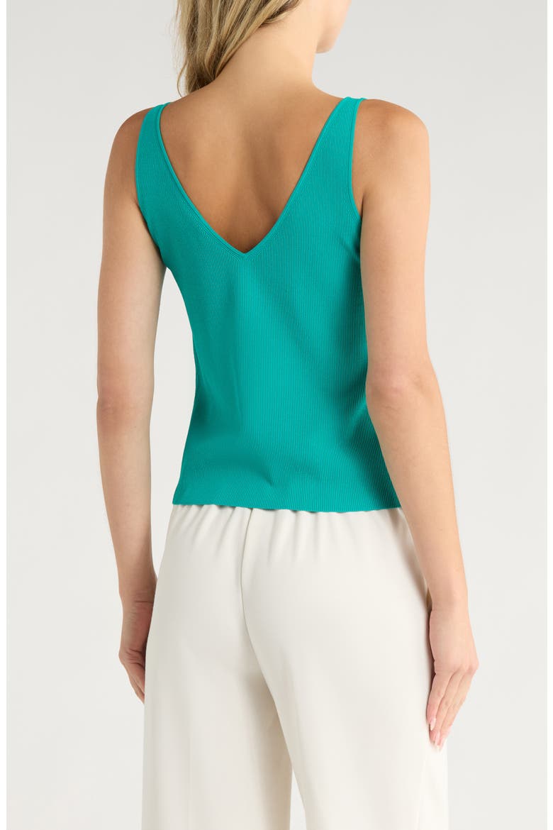 Double V Sweater Tank, Alternate, color, BILLIARD