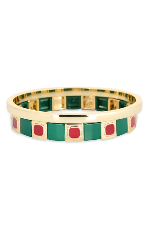 Tile Bracelet & Bangle Set