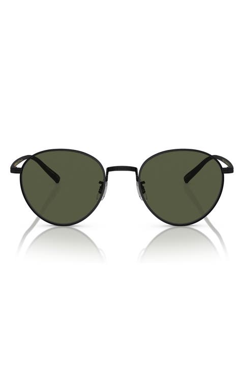 Rhydian 49mm Round Sunglasses