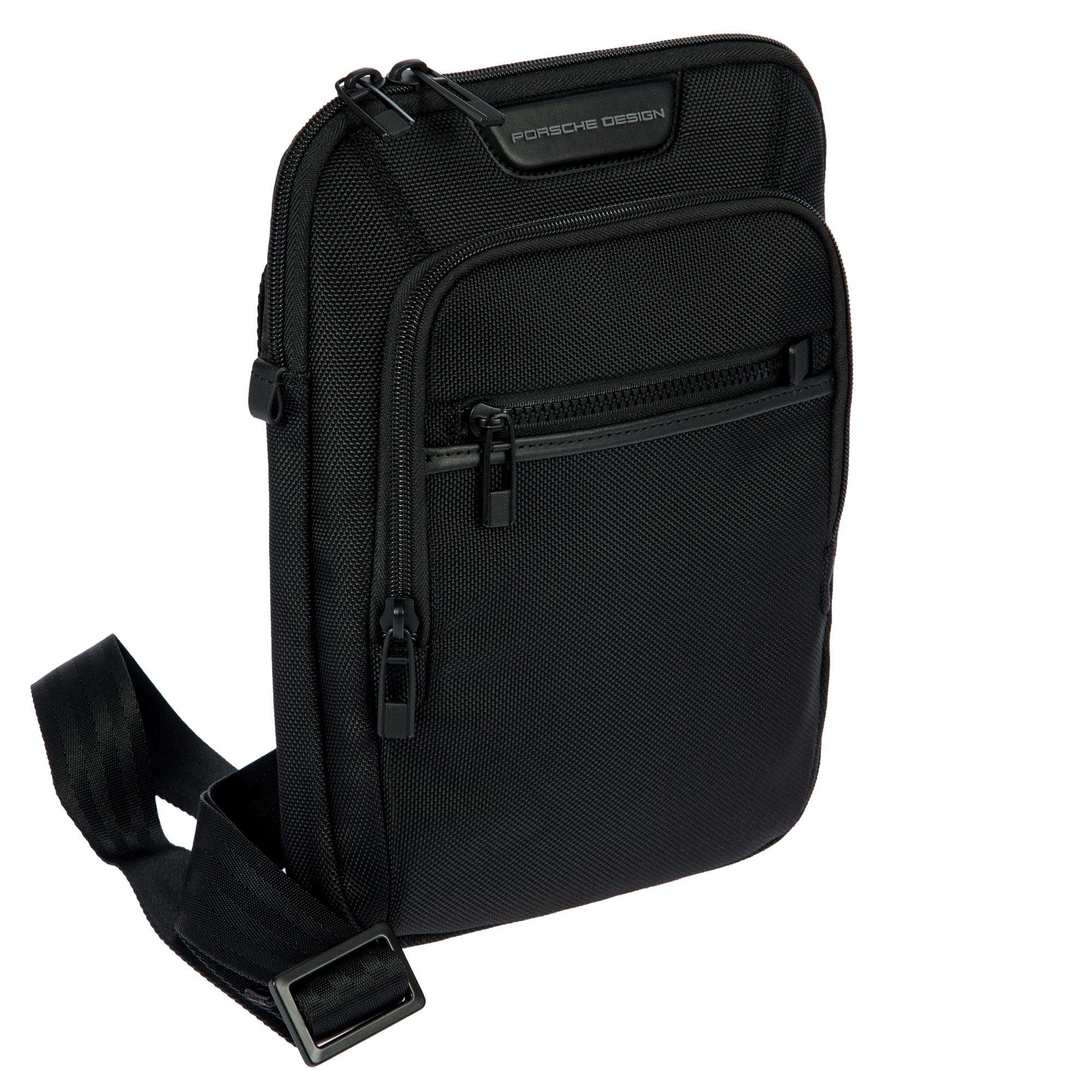Porsche Design Roadster EVO Nylon Shoulder Bag, Alternate, color, Black