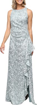 Alex Evenings Corded Lace Gown