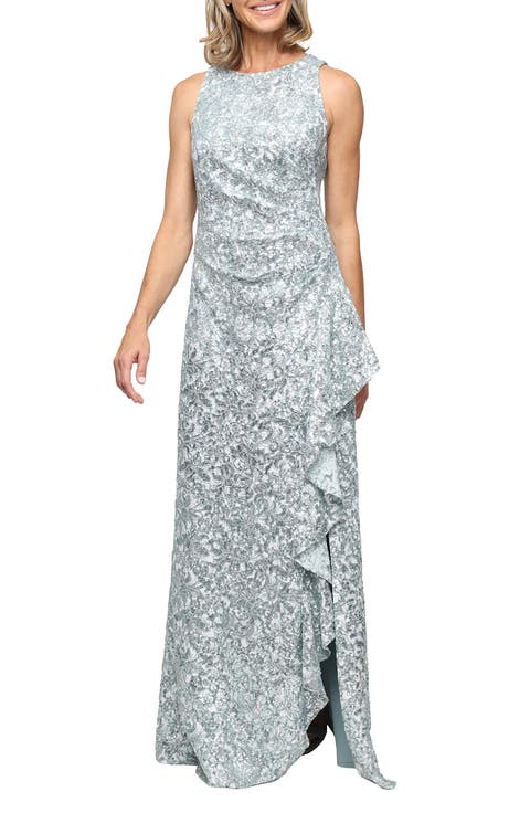 Alex Evenings Corded Lace Gown