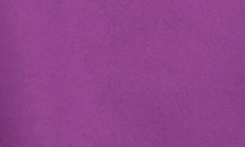 Foxcroft Tammy Ruffle Collar Cotton Blend Top In Purple