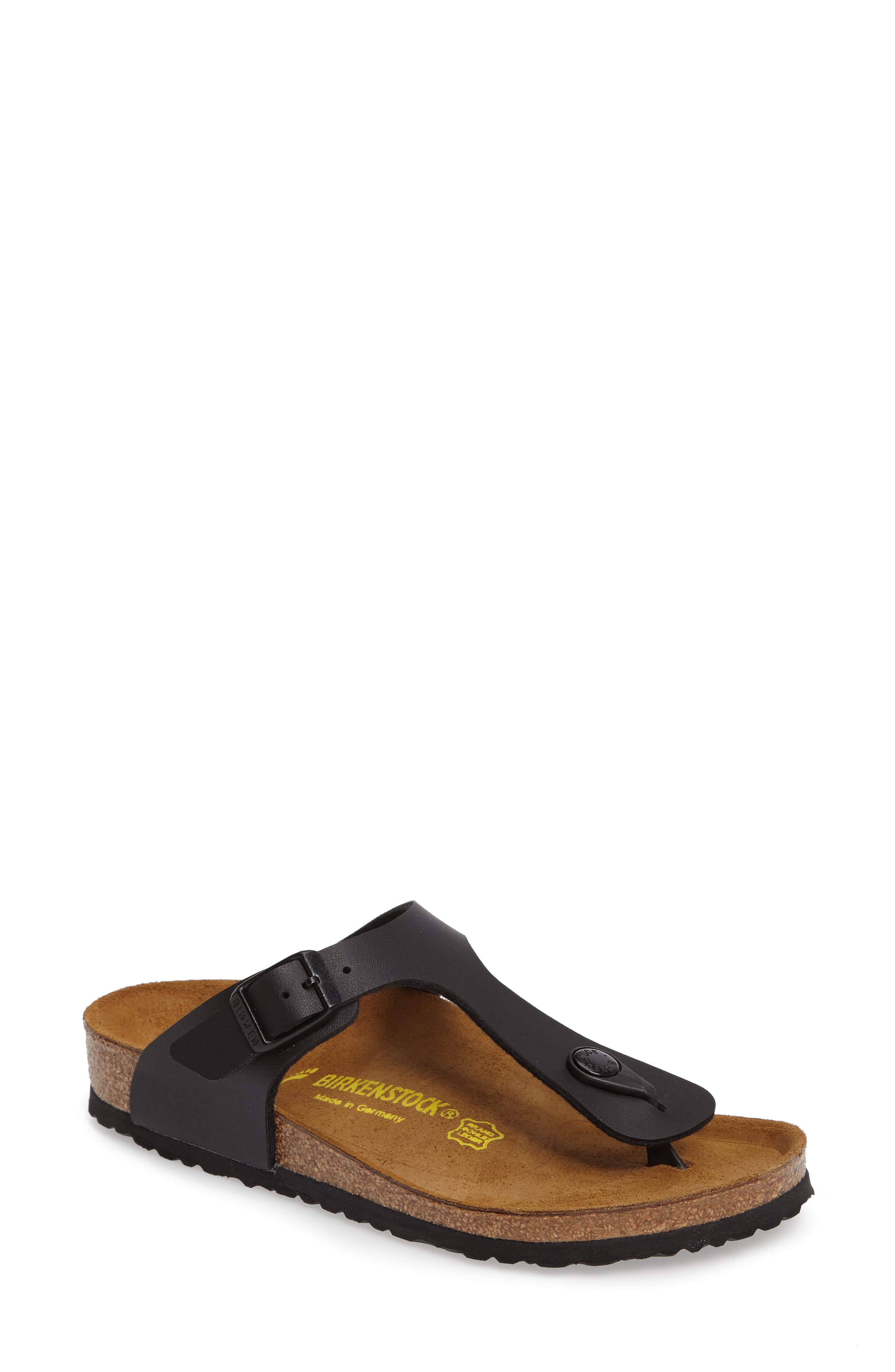 Birkenstock Kids' Gizeh Flip Flop, Main, color, Black