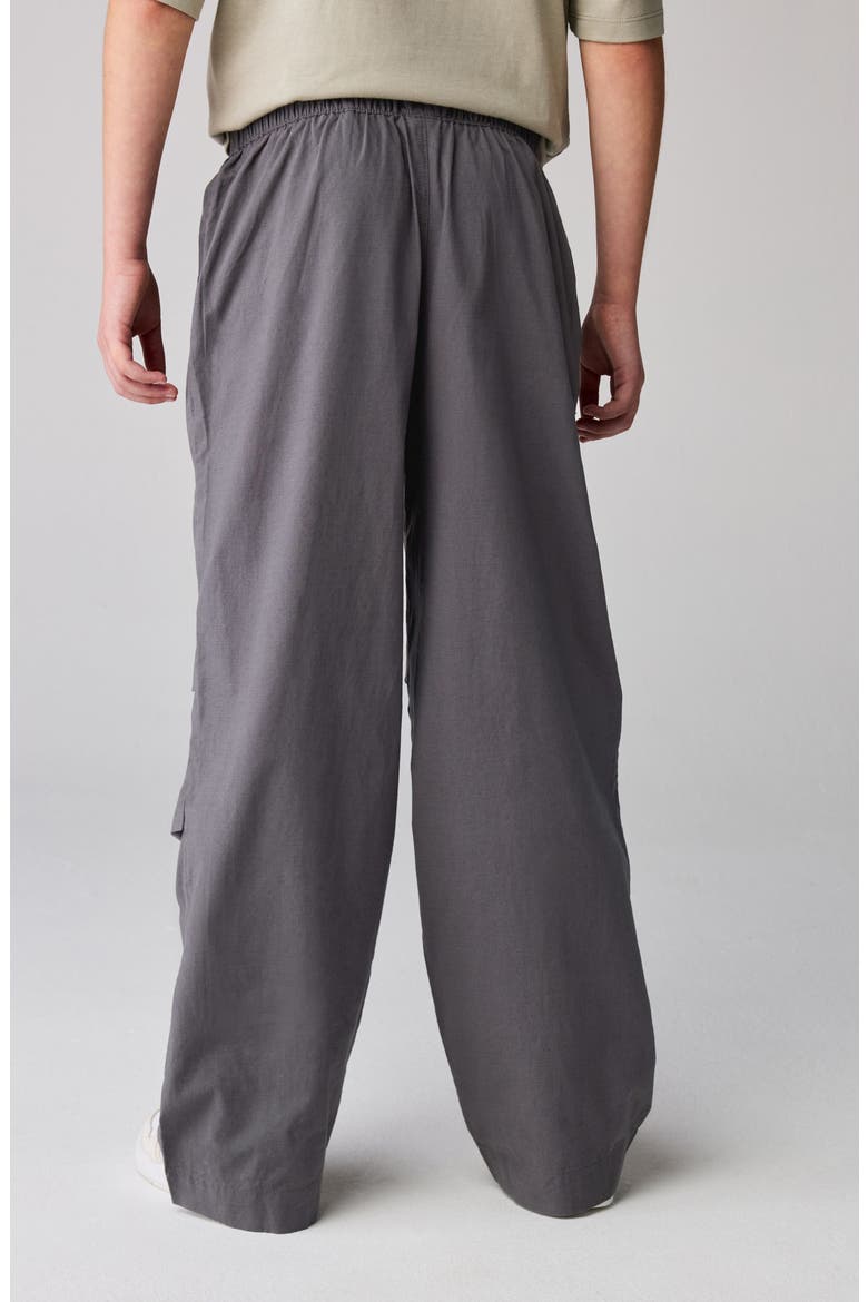 Kids' Cotton Cargo Pants, Alternate, color, GREY