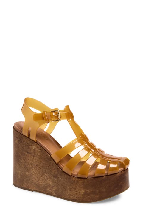 Fisherman Jelly Wedge Sandal (Women)