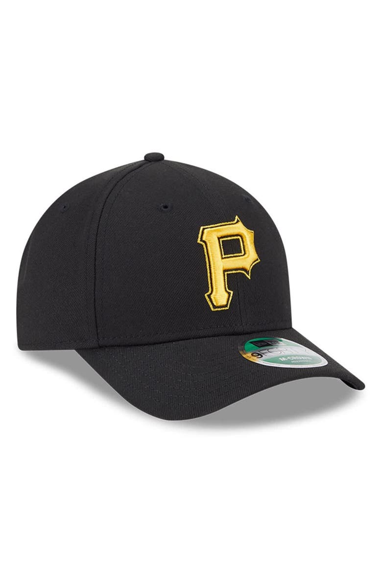 New Era Men's New Era Black Pittsburgh Pirates Player Replica 9FORTY Adjustable Hat, Alternate, color, Black