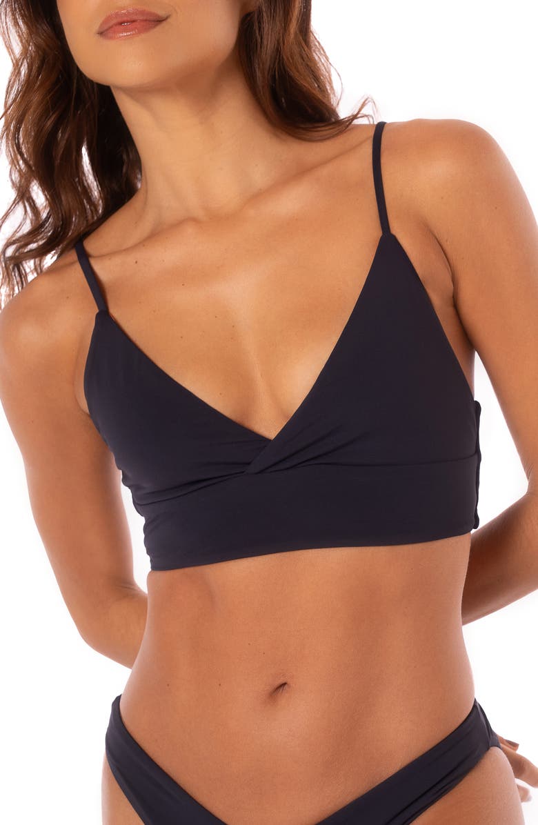 Maaji Blue Deep Splendour Reversible Bikini Bottoms, Alternate, color, 