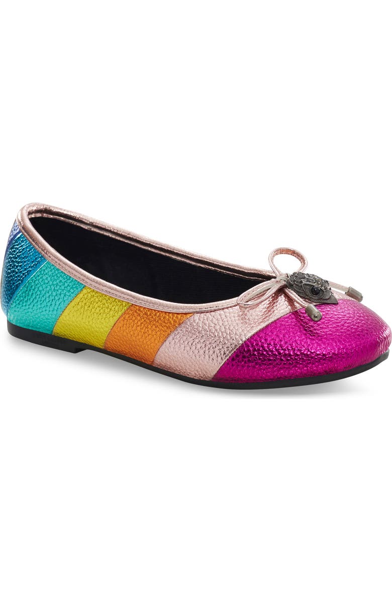 Kurt Geiger London Kids' Mini Eagle Ballerina Flat, Main, color,