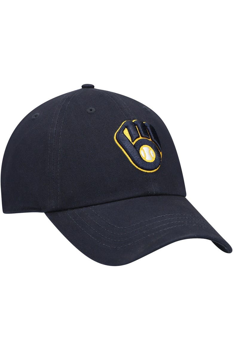 Women's '47 Navy Milwaukee Brewers Team Miata Clean Up Adjustable Hat, Alternate, color, Navy
