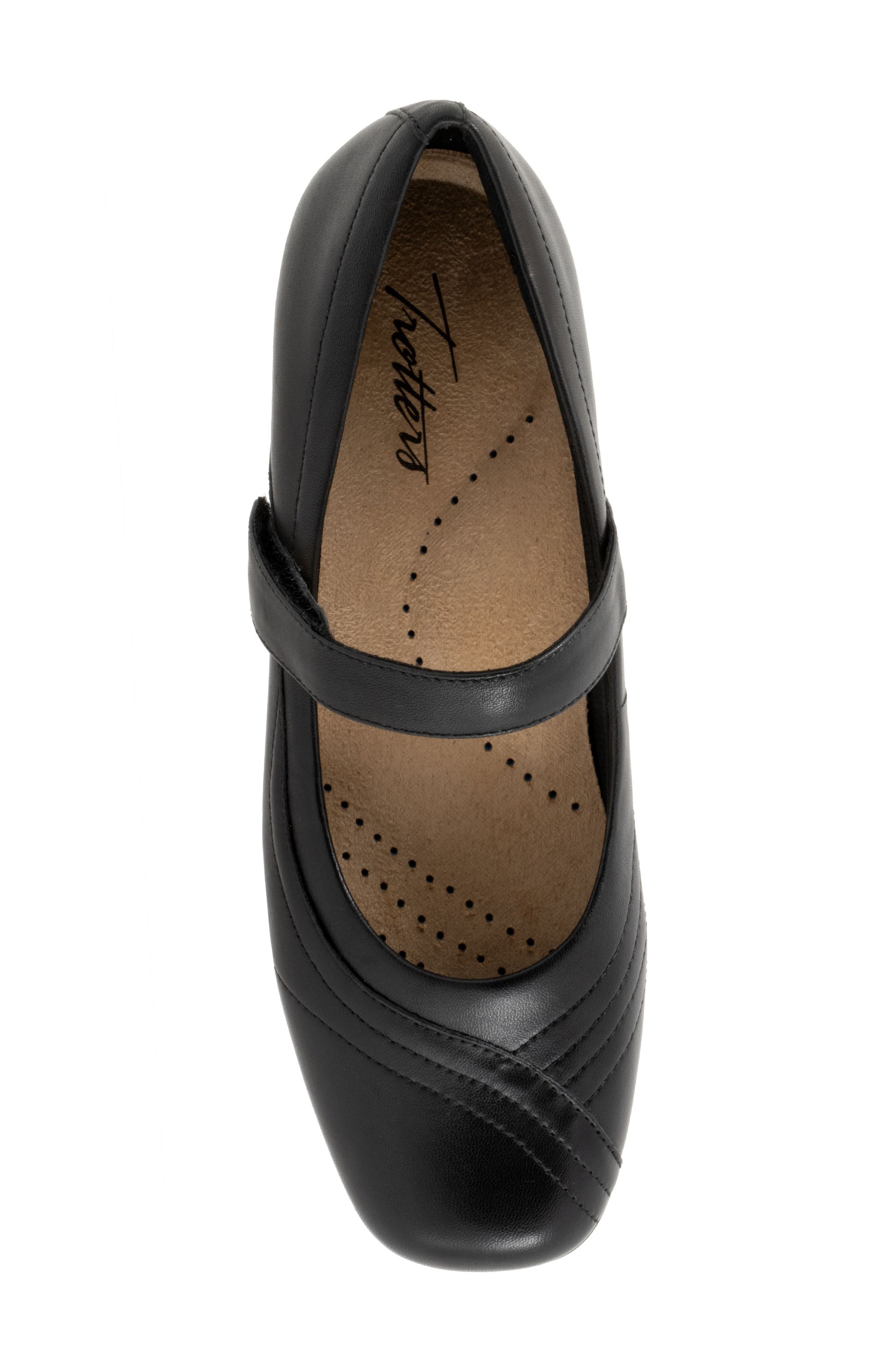Trotters Sherese Mary Jane Flat - Multiple Widths Available, Alternate, color, Black