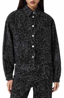 Leopard Denim Jacket