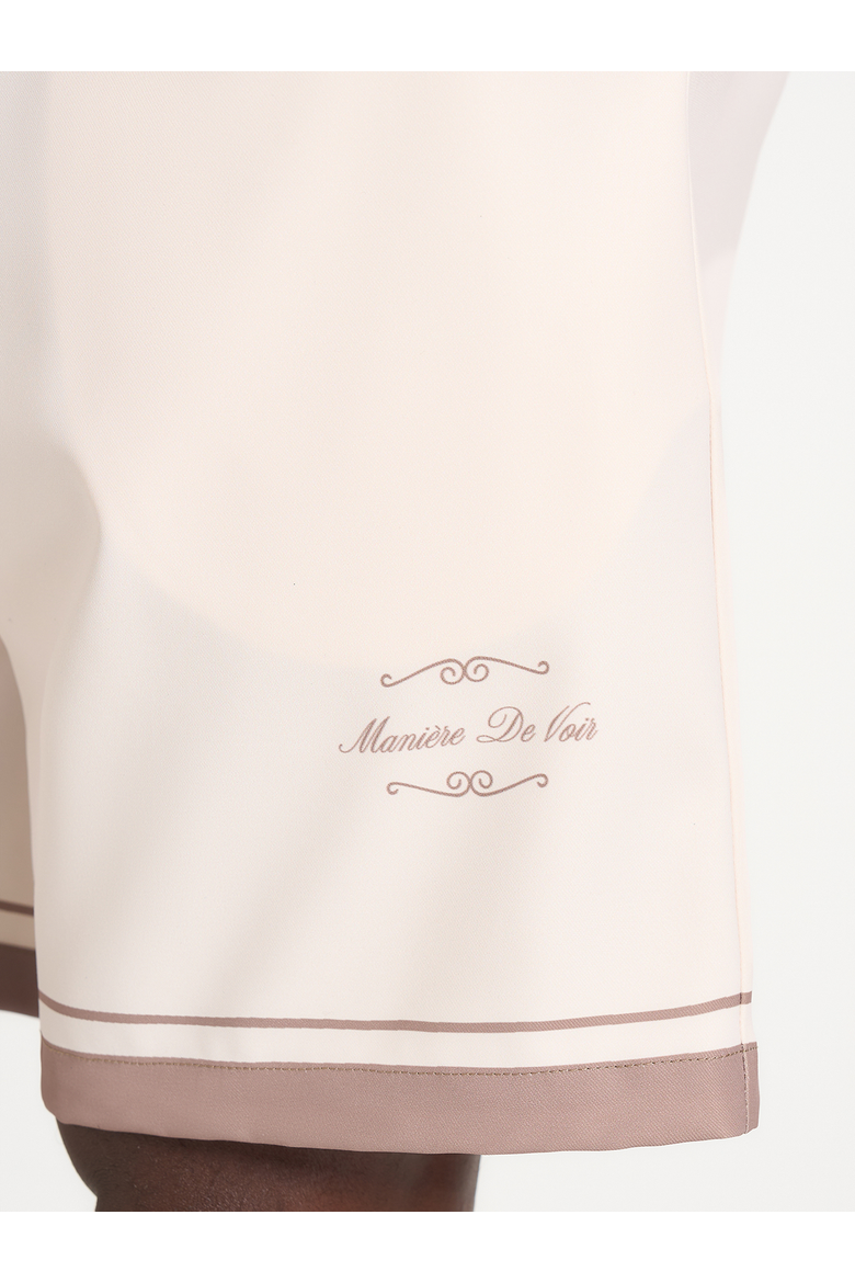 Sean Vintage Baroque Shorts, Alternate, color, Cream