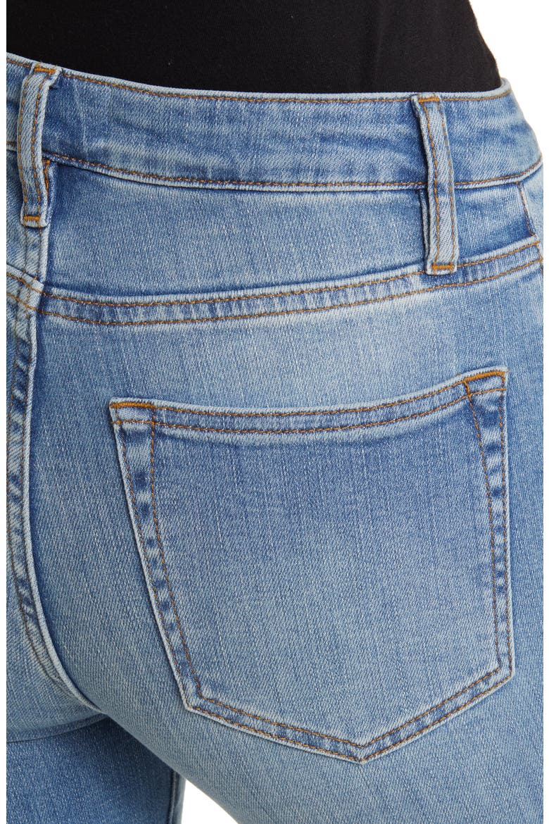 Le Crop Mini Boot Raw Step Hem Jeans, Alternate, color, WAVEY