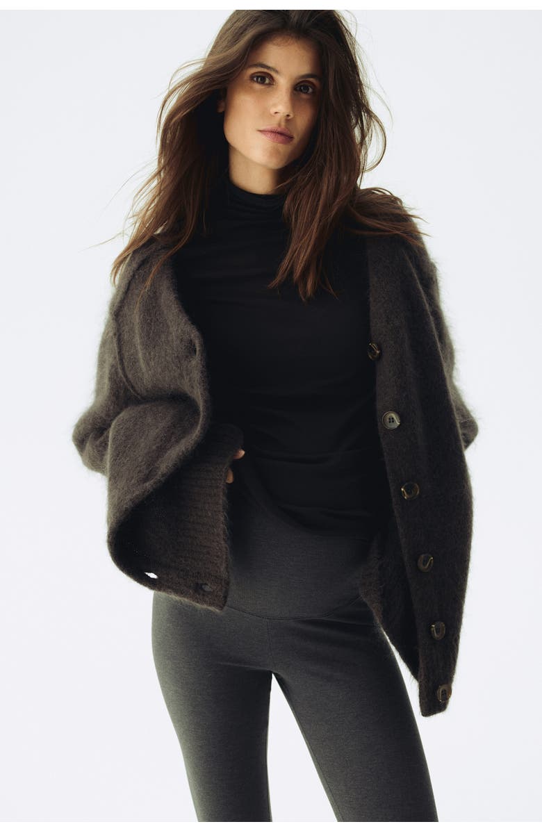 H&M Mama 2-pack Jersey Leggings, Alternate, color, Dark Gray/Black