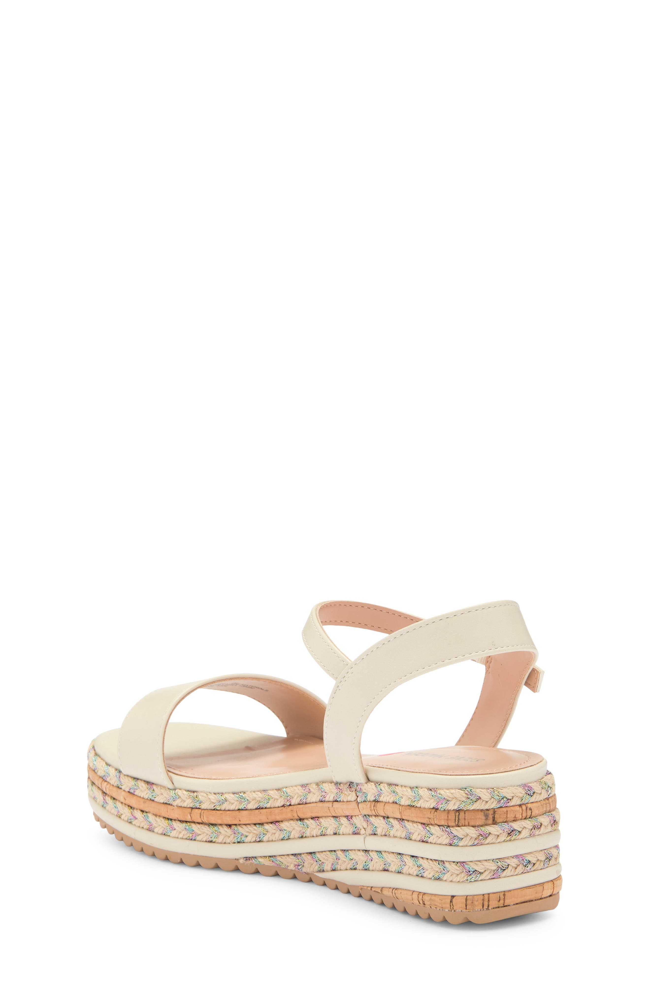 Steve Madden Kids' Berry Espadrille Wedge Sandal, Alternate, color, Bone