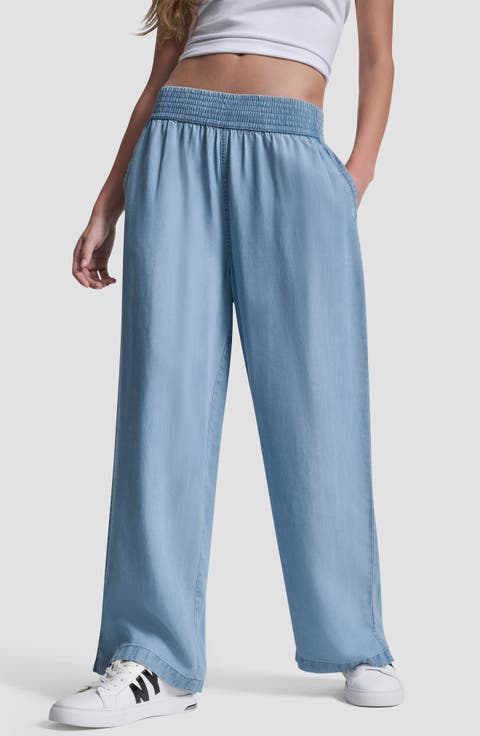 Wide Leg Ankle Crop Pants