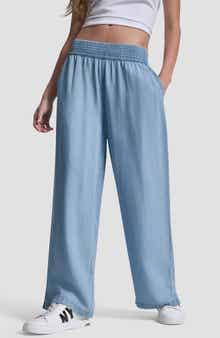 DKNY Jeans Wide Leg Ankle Crop Pants