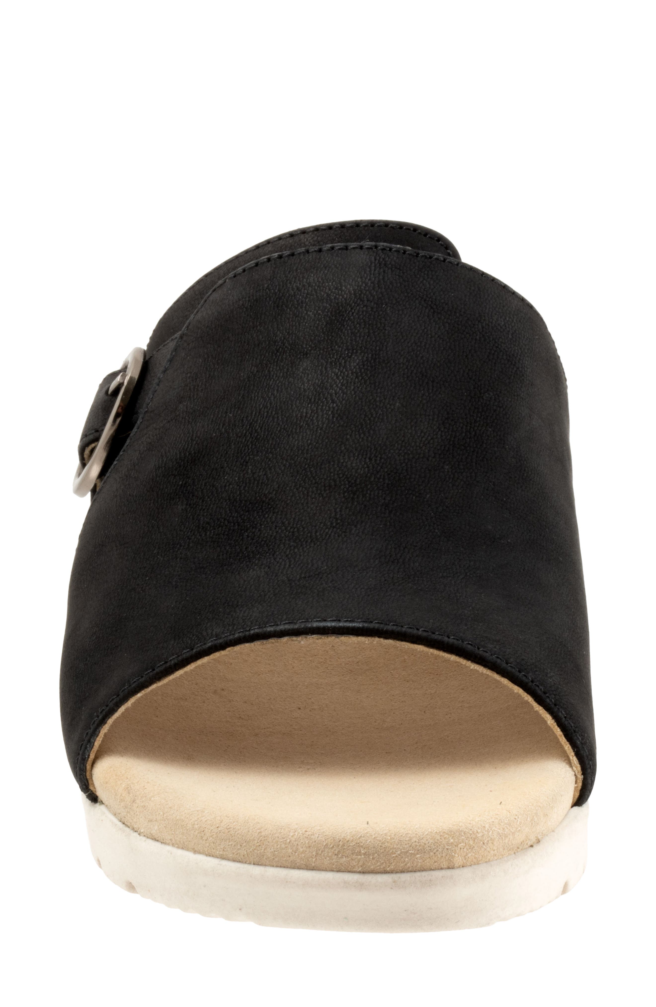 Newberry Platform Wedge Slide Sandal, Alternate, color, BLACK NUBUCK