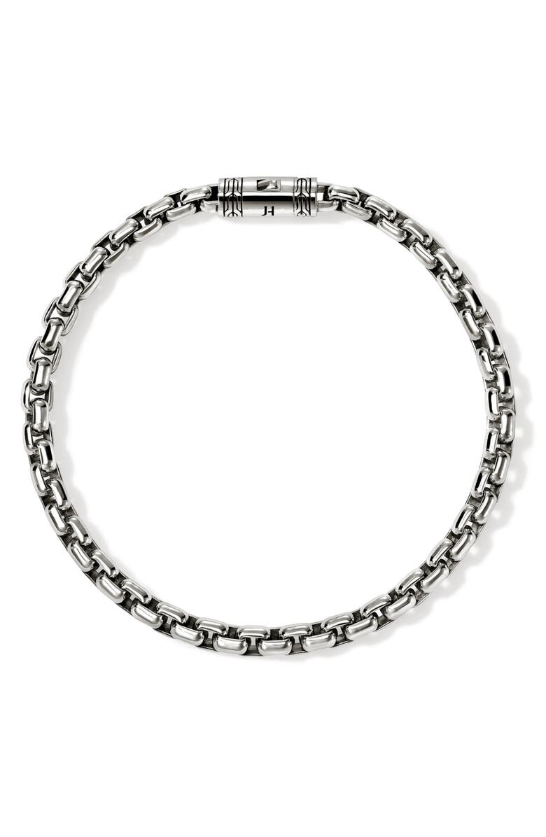 John Hardy Box Chain Bracelet, 4.8mm, Alternate, color, Sterling Silver