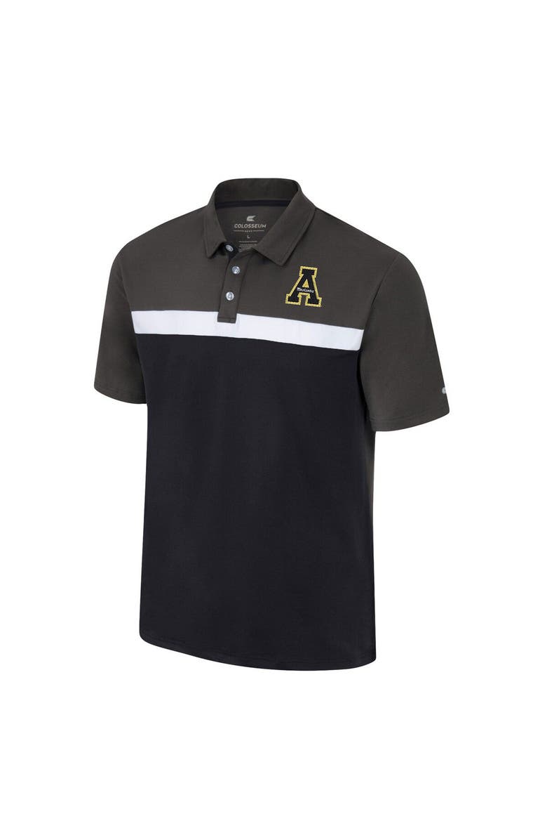 COLOSSEUM Men's Colosseum Charcoal Appalachian State Mountaineers Two Yutes Polo, Alternate, color, Charcoal