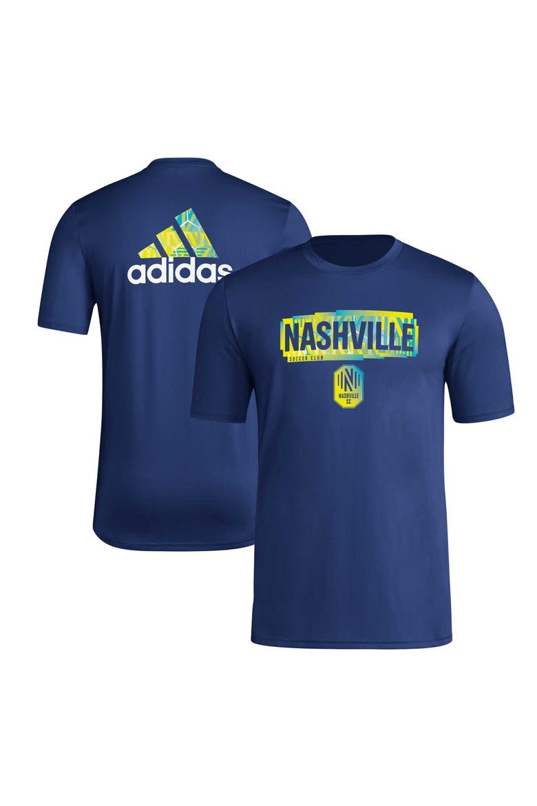 Men's adidas Navy Nashville SC Local Pop AEROREADY T-Shirt, Main, color, Navy
