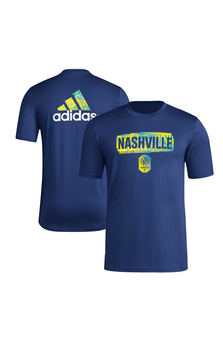 adidas Men's adidas Navy Nashville SC Local Pop AEROREADY T-Shirt, Main, color,