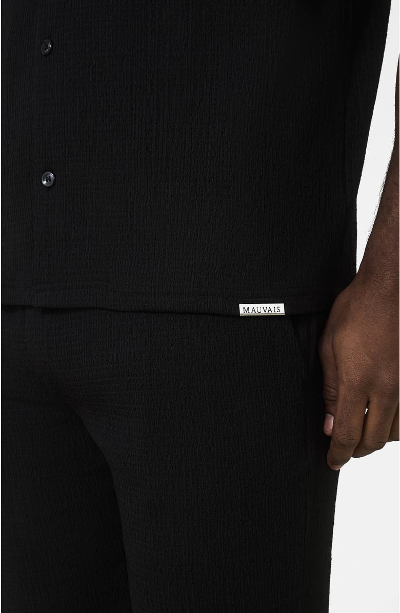 MAUVAIS Eivissa Relaxed Fit Shirt, Alternate, color, Black