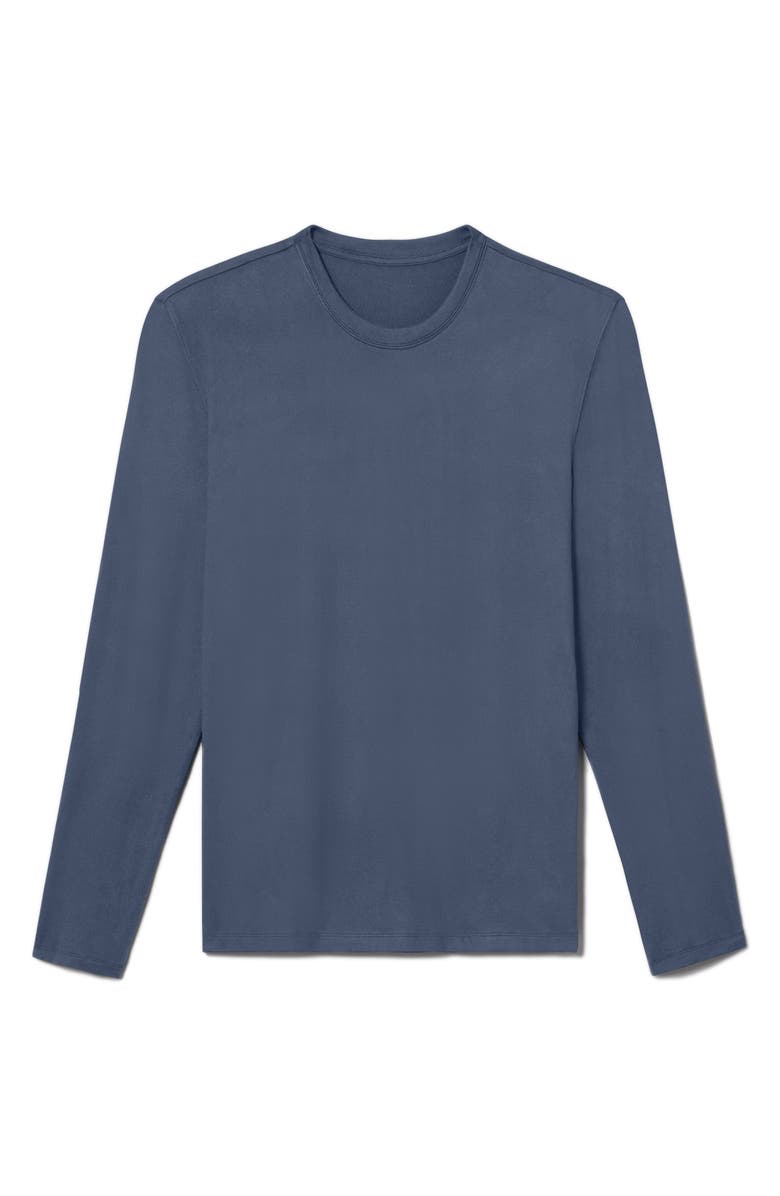 Tommy John Men's Cozy Long Sleeve Crewneck Shirt, Alternate, color, Vintage Indigo