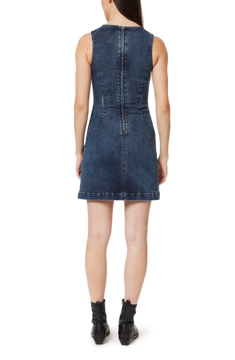 Habitual Sleeveless Denim Minidress, Alternate, color, Rinse