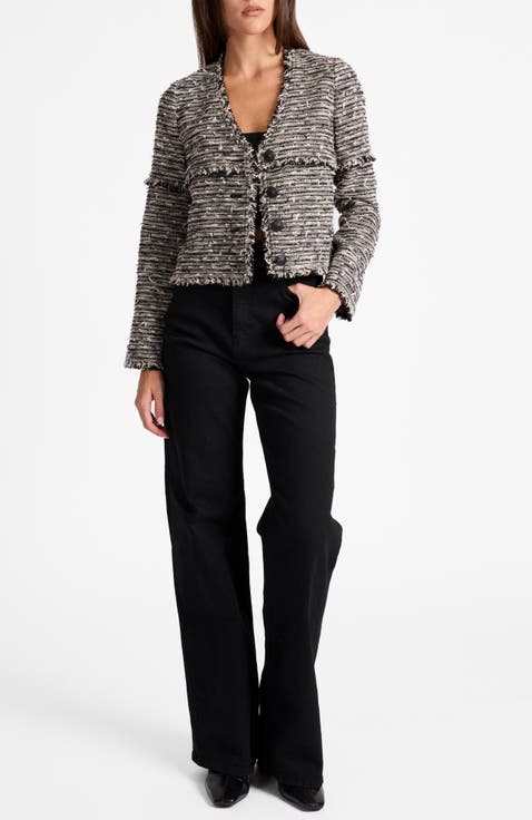 Regina Relaxed Fit Jacket in Modern Tweed
