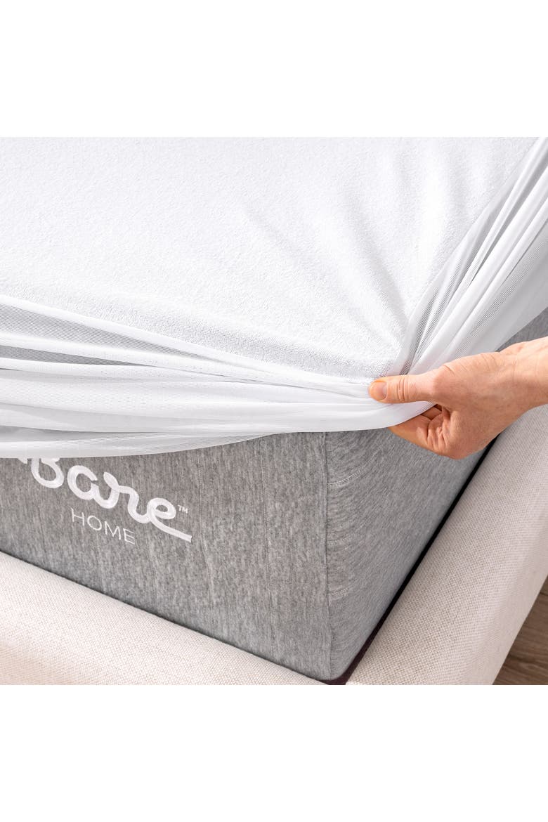 Cotton Terry Waterproof Mattress Protector - Full XL, Alternate, color, White