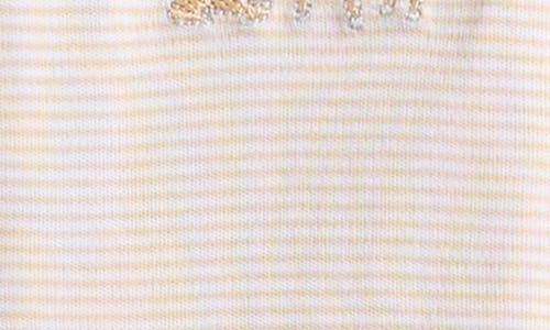 Kissy Kissy Print Pima Cotton Footie In Neutral