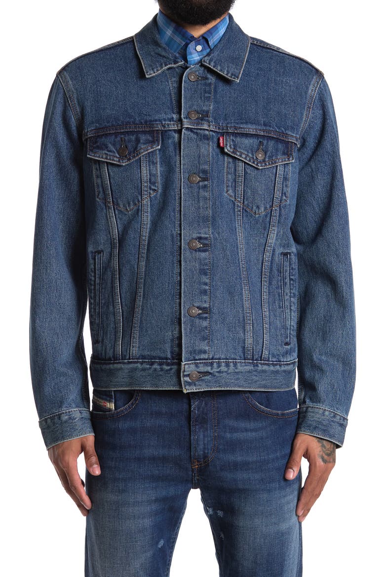 The Trucker Jacket, Alternate, color, MED STONEWASH
