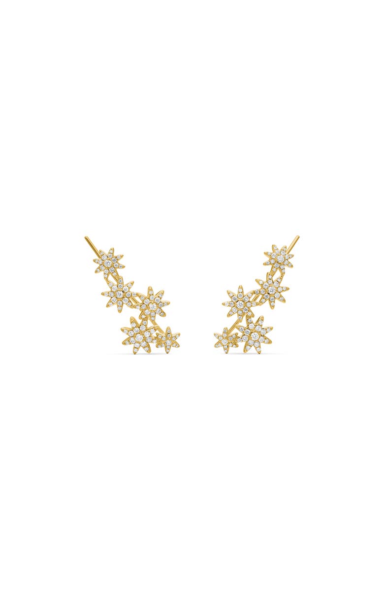 David Yurman Starburst Pavé Cluster Ear Climbers, Main, color, 