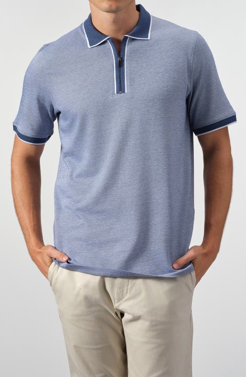 Quarter Zip Knit Polo