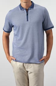 GARNET Quarter Zip Knit Polo