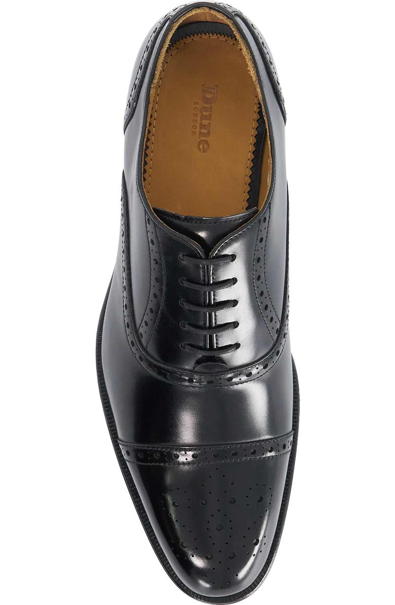Dune London Soldiers Cap Toe Wingtip Oxford, Alternate, color, Black