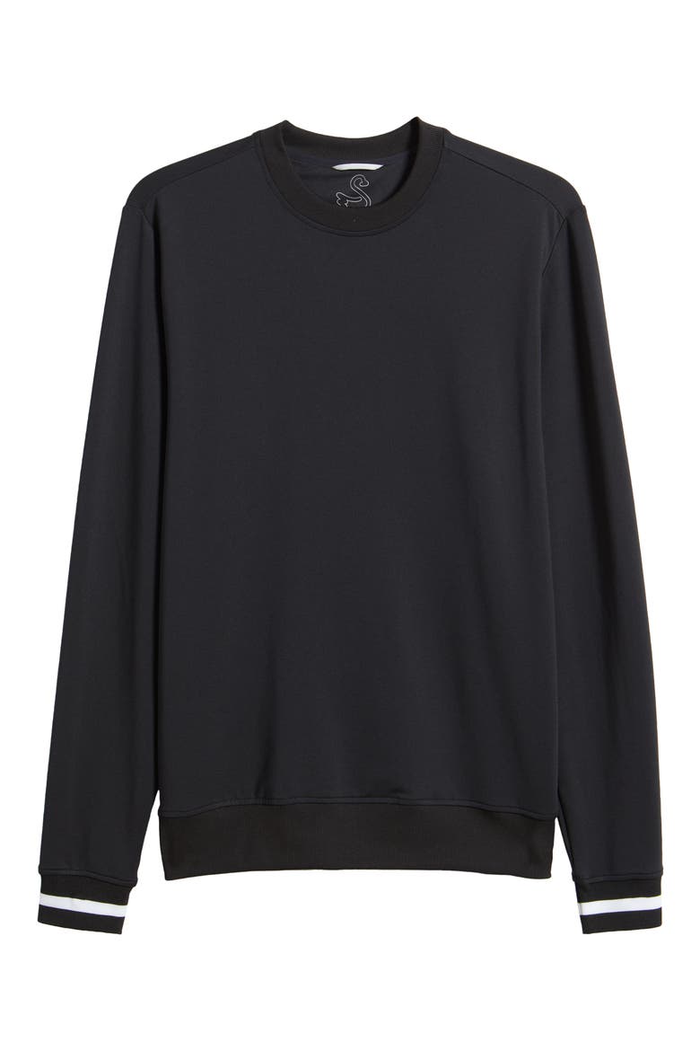 Chapman Golf Sweatshirt, Alternate, color, BLACK