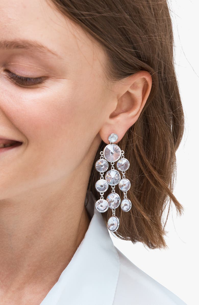 Kate Spade New York sparkling chandelier drop earrings, Alternate, color,