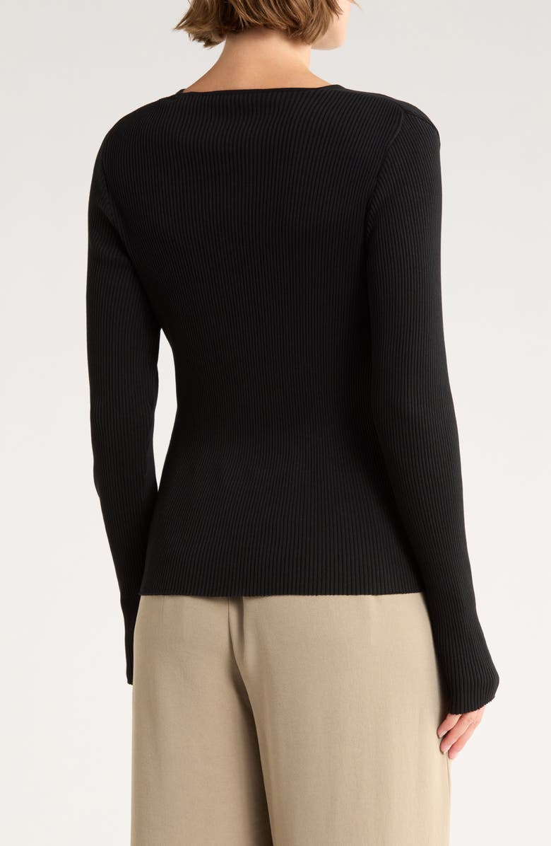 Vince Rib T-Shirt, Alternate, color, Black